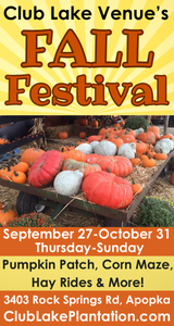 Club Lake Venue Fall Festival Section