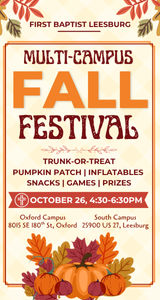 First Baptist Leesburg Fall Festival