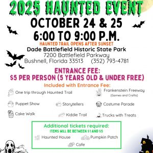 10/24-10/25 Dade's Haunted Event