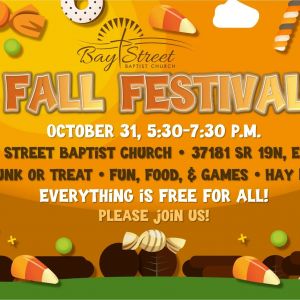 10/31 Fall Festival and Trunk or Treat at Bay Street Baptist Church