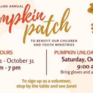10/11-10/31 Pumpkin Patch at Community Church Fruitland Park