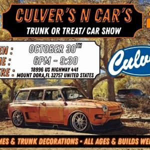 10/30 Cars N Culver's Mt Dora Trunk or Treat