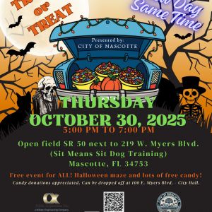 10/30 Trunk or Treat in Mascotte