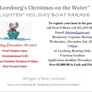 12/07 Light Up Venetian Gardens and Boat Parade in Leesburg
