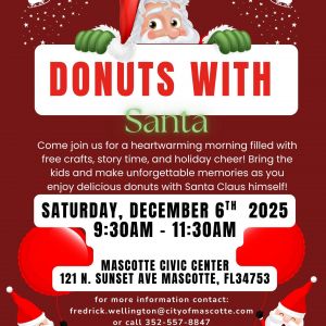 12/06 Donuts With Santa in Mascotte