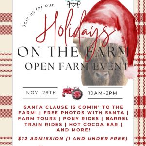 11/29 Holidays on the Farm at Lil Bit Of LIfe