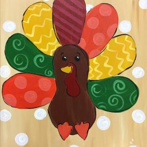 11/15 Family Fun Colorful Turkey at Painting With A Twist Clermont