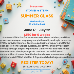 Evolve Preschool Stories & STEAM Camp
