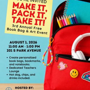 08/01 Book Bag & Art Event Creative Hub of Apopka