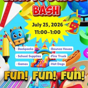 07/25 Back to School Bash at FUMC Mount Dora