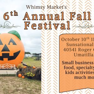 10/10 Whimsy Market Fall Festival at Sunsational Farms