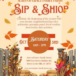10/03 Acres of Grace Sip & Shop
