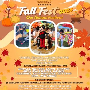 11/14 We are the Future Academy Fall Festival
