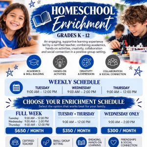 Homeschool Enrichment at Evolve Studio