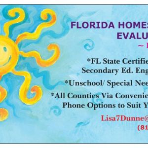 Florida Homeschool Evaluations by Lisa Dunne