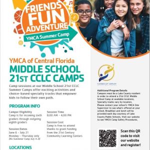 YMCA Middle School Camp