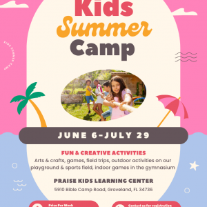 Summer Camp at Praise Kids Learning Center