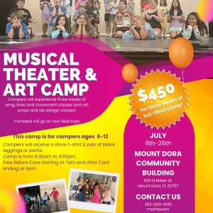 City of Mount Dora Musical Theater & Arts Camp