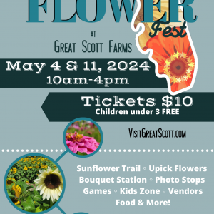 05/04 & 05/11 Florida Flower Fest at Great Scott Farm