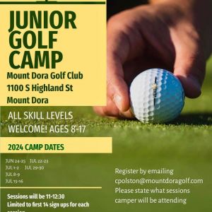 Mount Dora Golf Club Junior Camp