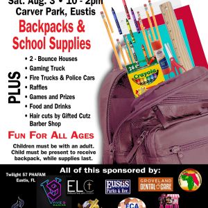 08/03 Back to School Supplies Giveaway in Eustis