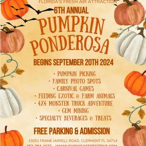 09/20-11/03 Pumpkin Ponderosa at Showcase of Citrus