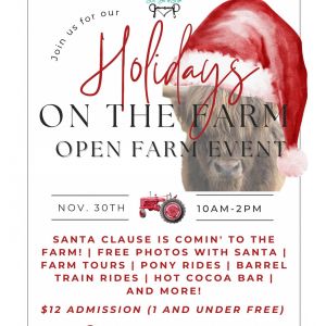 11/30 Holidays on the Farm at Lil Bit Of LIfe