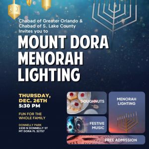 12/26 Mount Dora Menorah Lighting