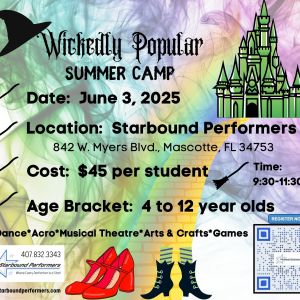 Starbound Performers Wickedly Popular Summer Camp