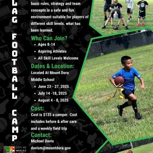 City of Mount Dora Flag Football Camp