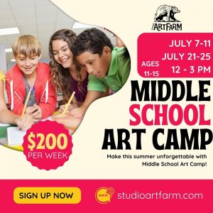 Middle School Camp at Studio ArtFarm