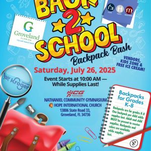 07/26 Groveland's Back 2 School Backpack Bash