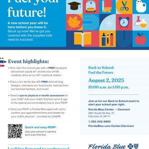 08/02 Back to School Fuel the Future at Clermont Florida Blue