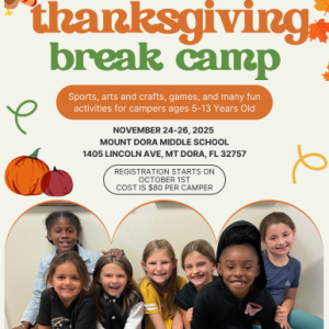 Mount Dora Recreation Thanksgiving Camp